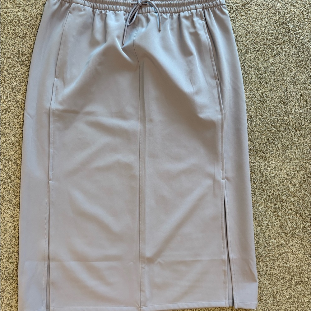 Athleta Light Purple Midi Pencil Skirt with Slit